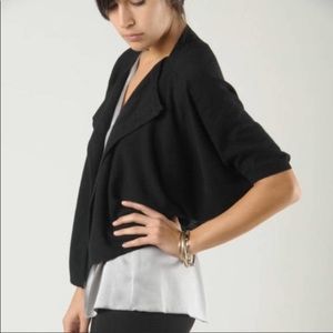 Vince Cashmere Gray Sweater Cardigan Versatile Shawl Capulet Shrug XS